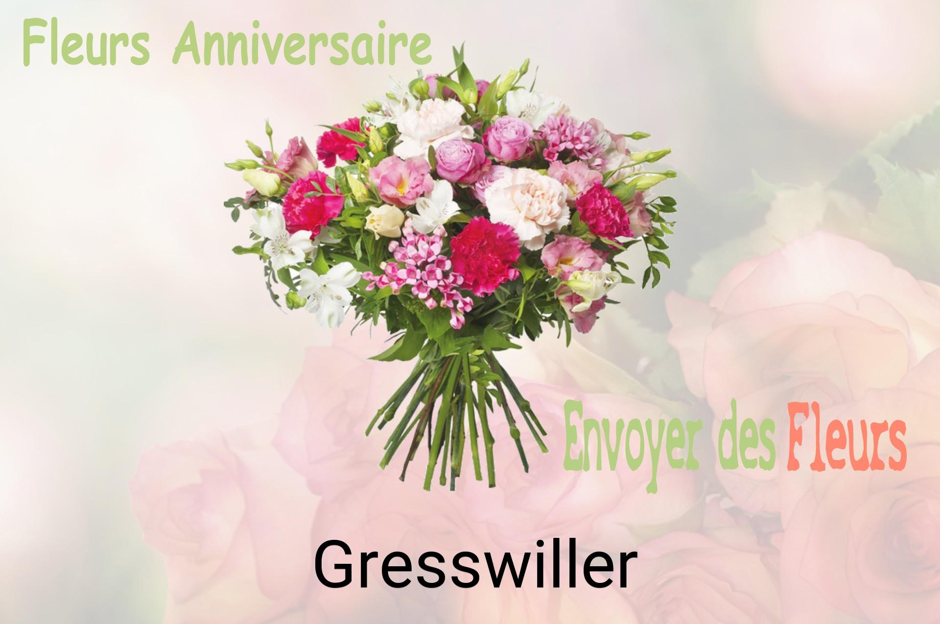 Bouquet de fleurs d’anniversaire livré à Gresswiller