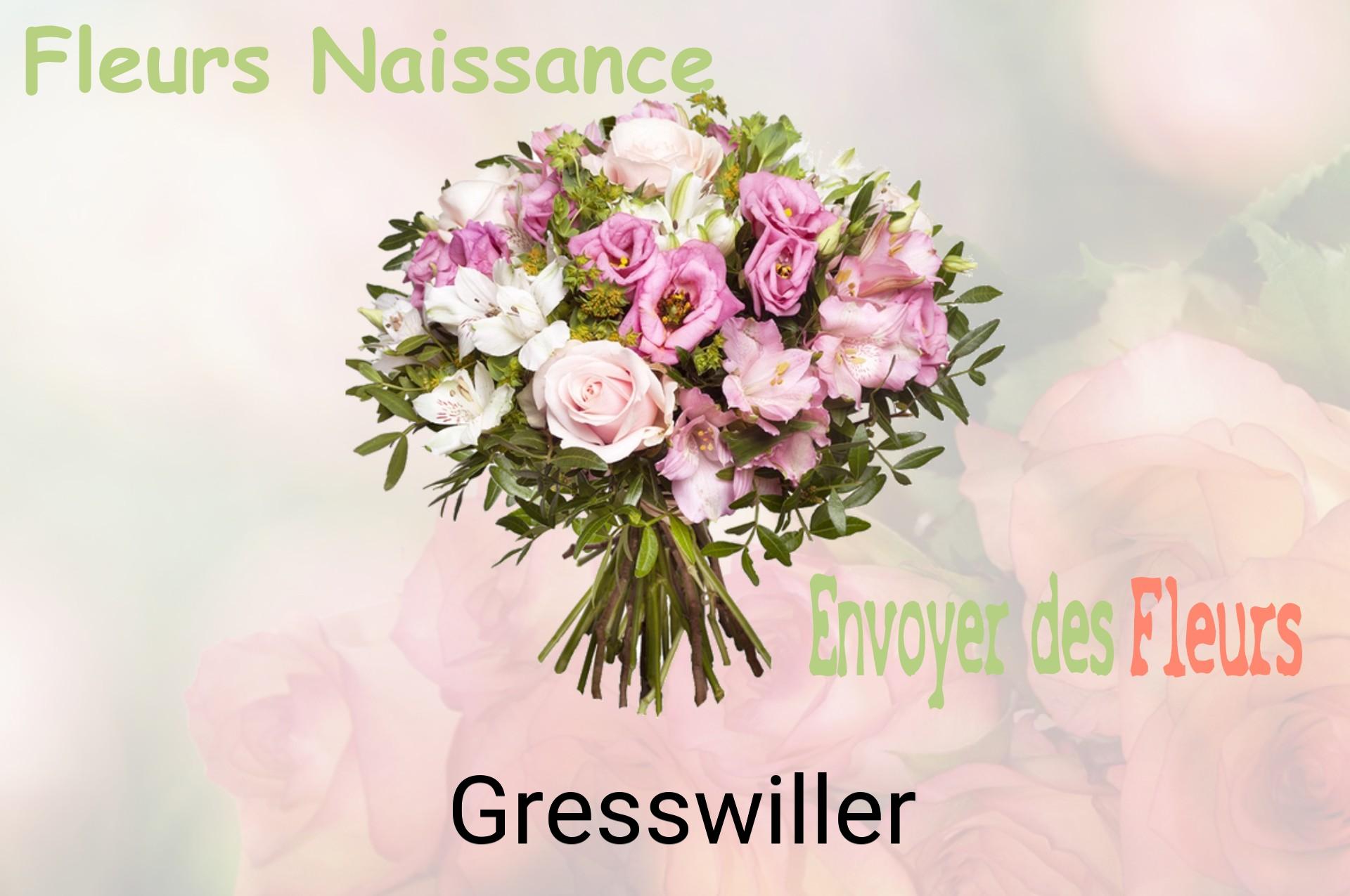 Bouquet de fleurs de naissance livré à Gresswiller